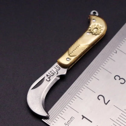 Stainless Steel Folding Knife Keychain - Multifunctional Portable Paring, Unboxing & Utility Tool