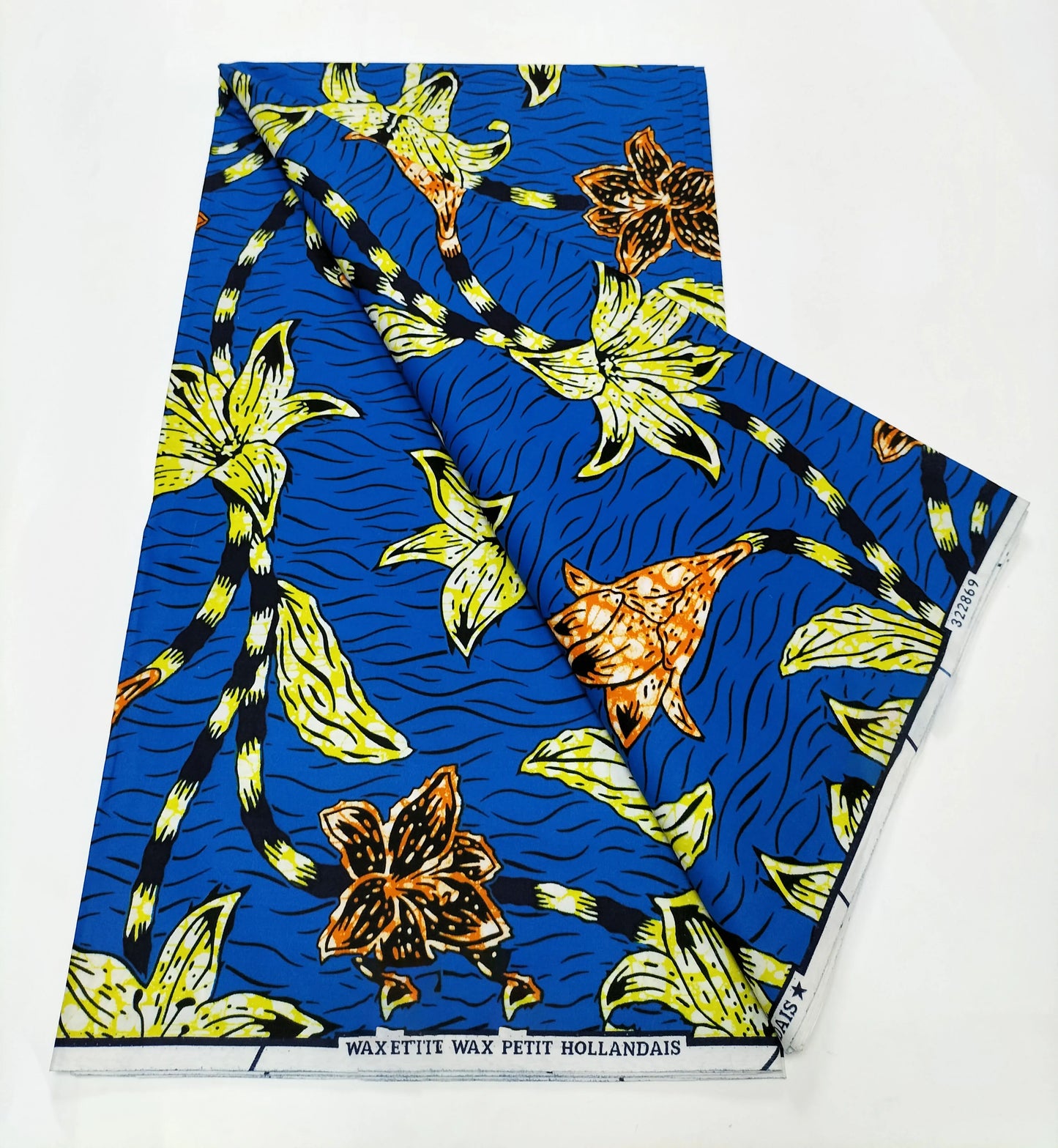 African Real Wax Print Fabric - 100% Cotton Nigerian Ankara Sewing Material for Party Dresses