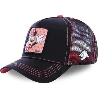 High-Quality Disney Anime Cartoon Snapback – Cotton Baseball Cap for Men & Women, Hip Hop Dad Hat, Trucker Mesh Hat