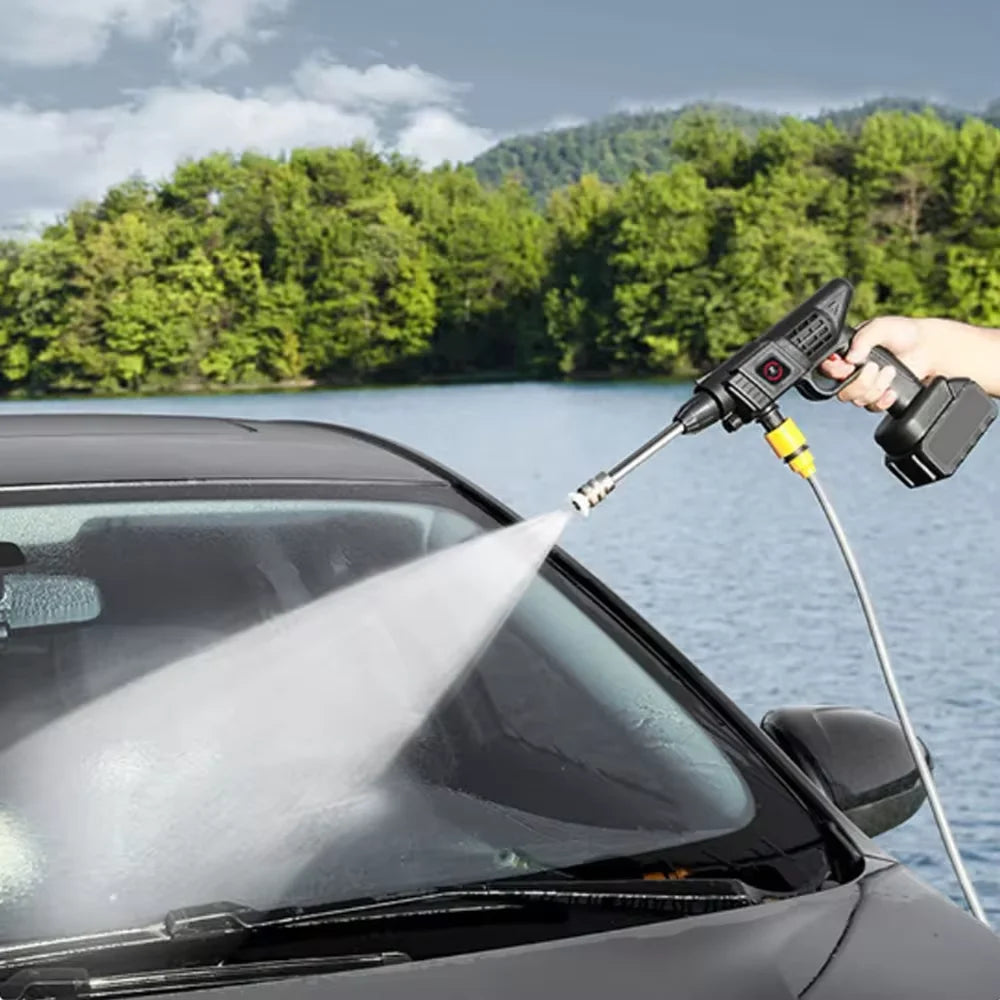 Household Wireless High-Pressure Car Washing Machine - EU High-Pressure Water Gun for Efficient and Convenient Car Cleaning