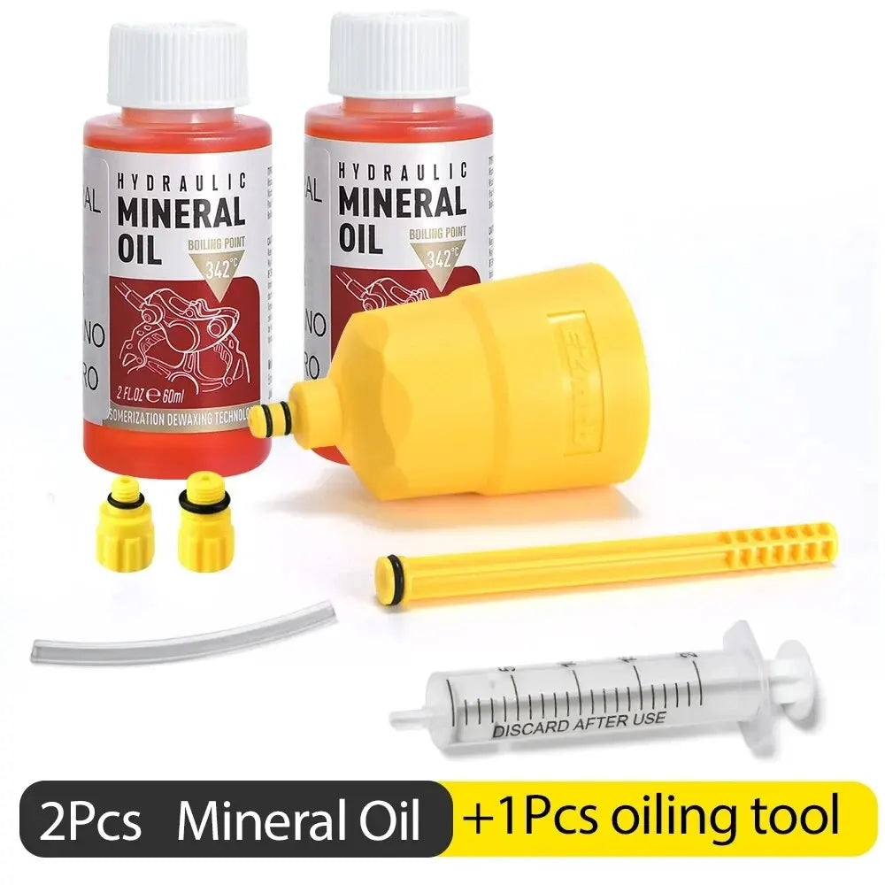 60ML Bicycle Brake Oil Bleed Kit - MTB & Road Bike Brake Repair Tool for SHIMANO, TEKTRO, Avid Series