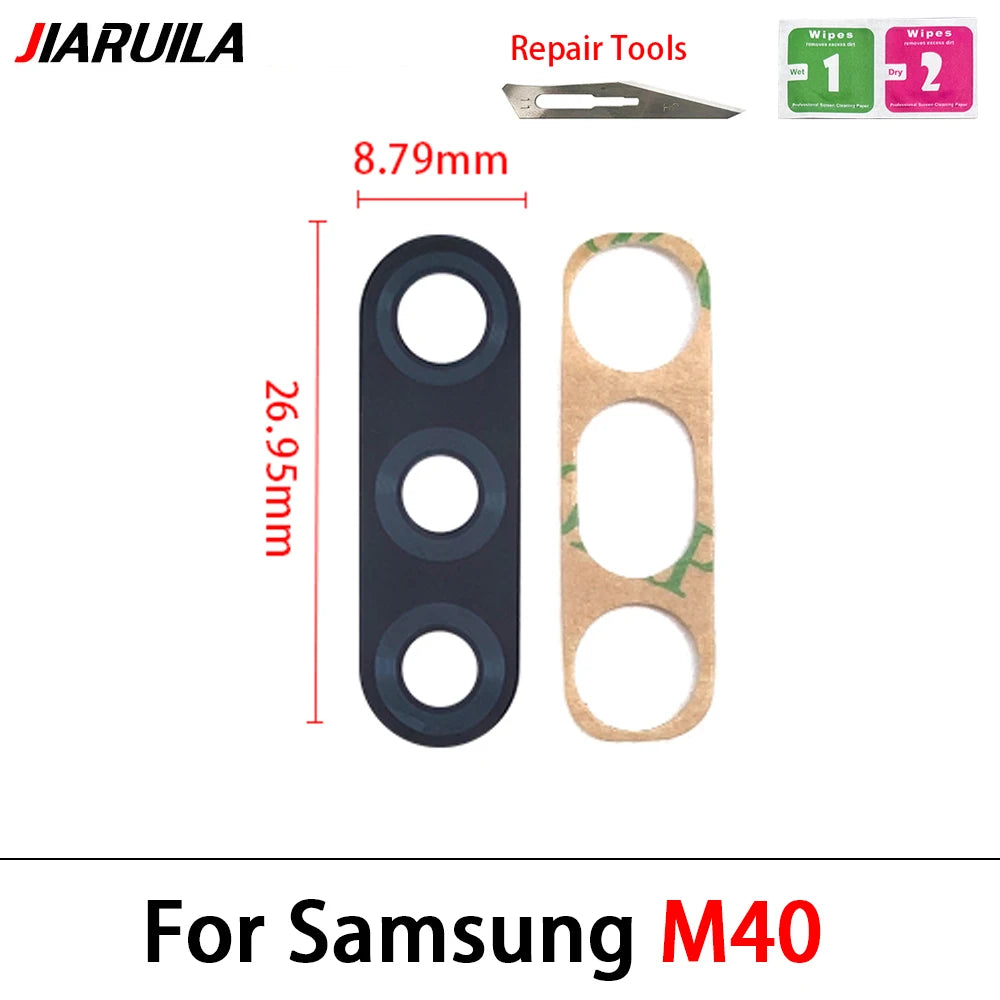 Rear Camera Glass Lens Replacement with Adhesive for Samsung M Series & A Series (M51, A10s, A20s, A12, A50s, A51, A71, M21, M31s)