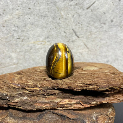 EG1-7 Mini Natural Stone Egg - Polished Meditation Fidget Stone for Stress Relief, Desk Decor, and Gifts