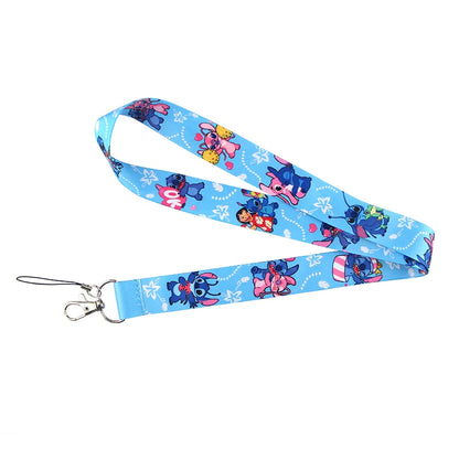 Cute Alien & Angel Cartoon Credential Holder Lanyard for Key, Card Badge & Gym Accessories