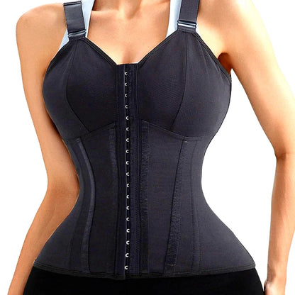 AfruliA XXXS Colombian Fajas – High Compression Vest Waist Trainer Corset with Zipper & Hook, Flat Belly Slimming Body Shaper