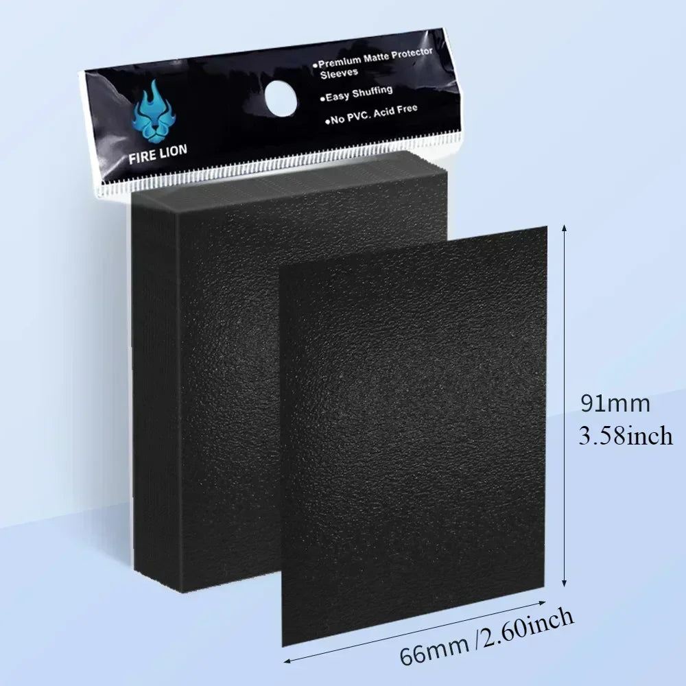 100Pcs 66×91mm Trading Card Sleeves - Soft Penny Sleeves for MTG, Yu-Gi-Oh! & Baseball Cards