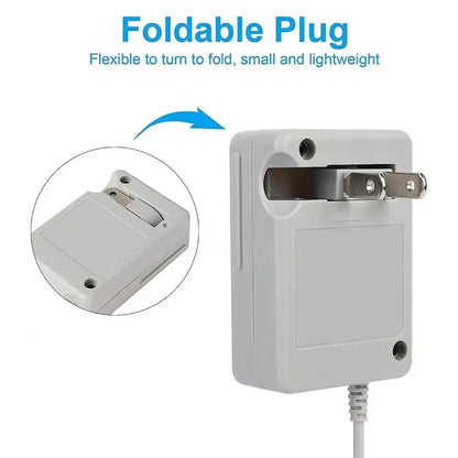 Nintendo 3DS & 2DS AC Charger Adapter - US/EU Plug Power Supply for 3DS XL, New 3DS XL, 2DS XL, DSi & NDSi