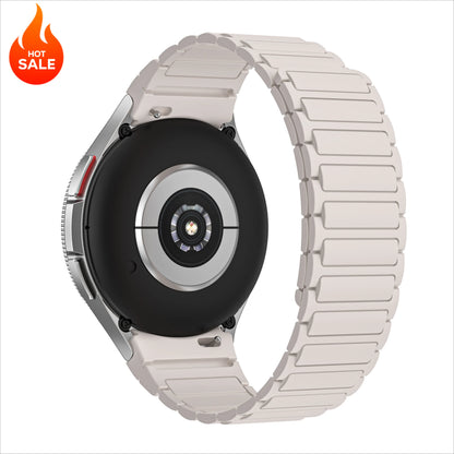 Samsung Galaxy Watch Magnetic Silicone Strap - No-Gap Sport Replacement Band for Watch 7/FE/6 Classic/6/5 Pro/5/4 40mm–47mm