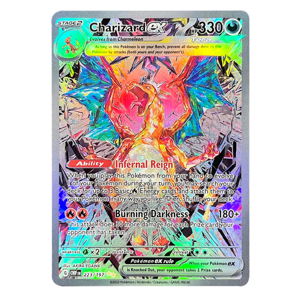 PKM Holographic Trading Cards – Charizard EX, GX, Rainbow Blastoise VMAX, Darkrai VSTAR for Collectors, Battles & Gifts