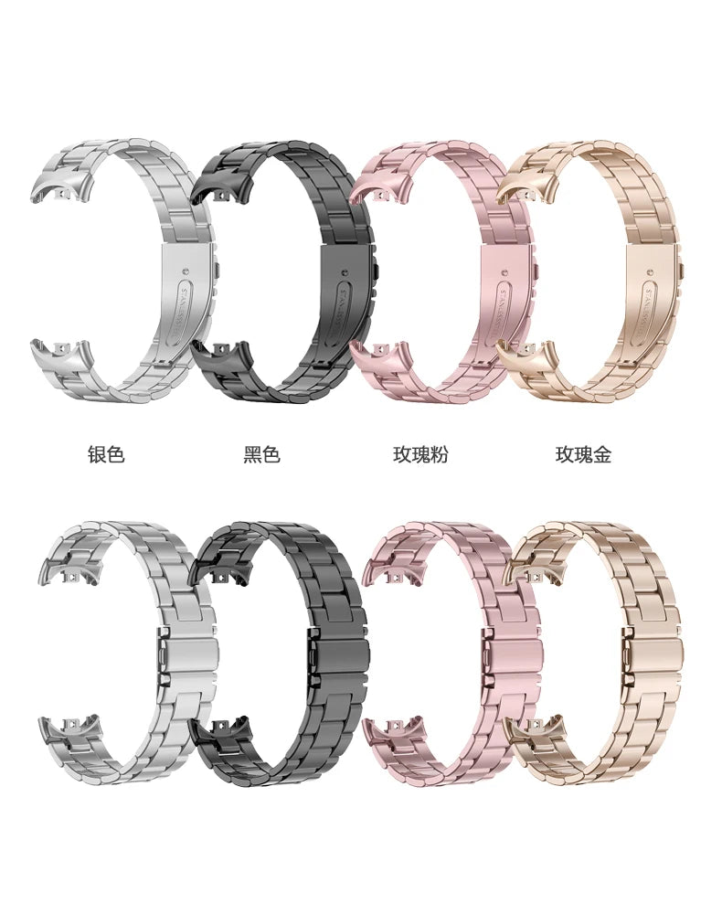 Metal Strap for Xiaomi Mi Band 8 & 9 – Screwless Stainless Steel Bracelet Wristband