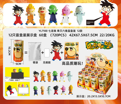 12PCS Surprise Blind Box Cartoon Character Dolls – Cute Model Toy Figures for Mobile, Car & Desktop Decoration Gift
