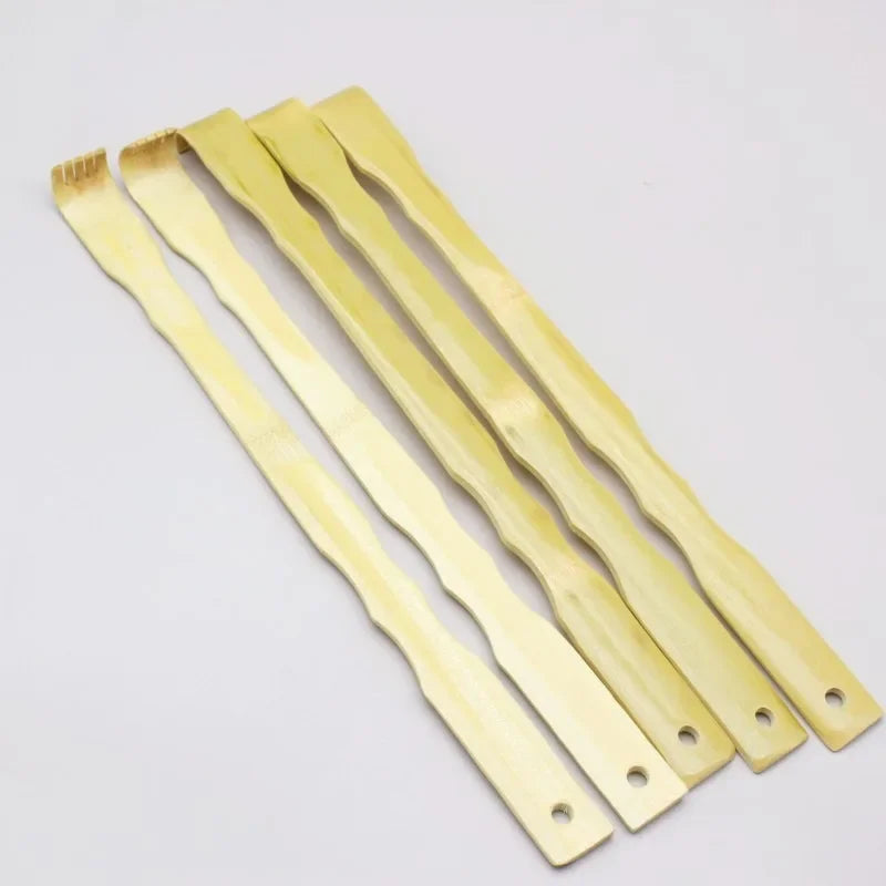 Bamboo Back Scratcher and Body Roller - Durable Wooden Massager Stick