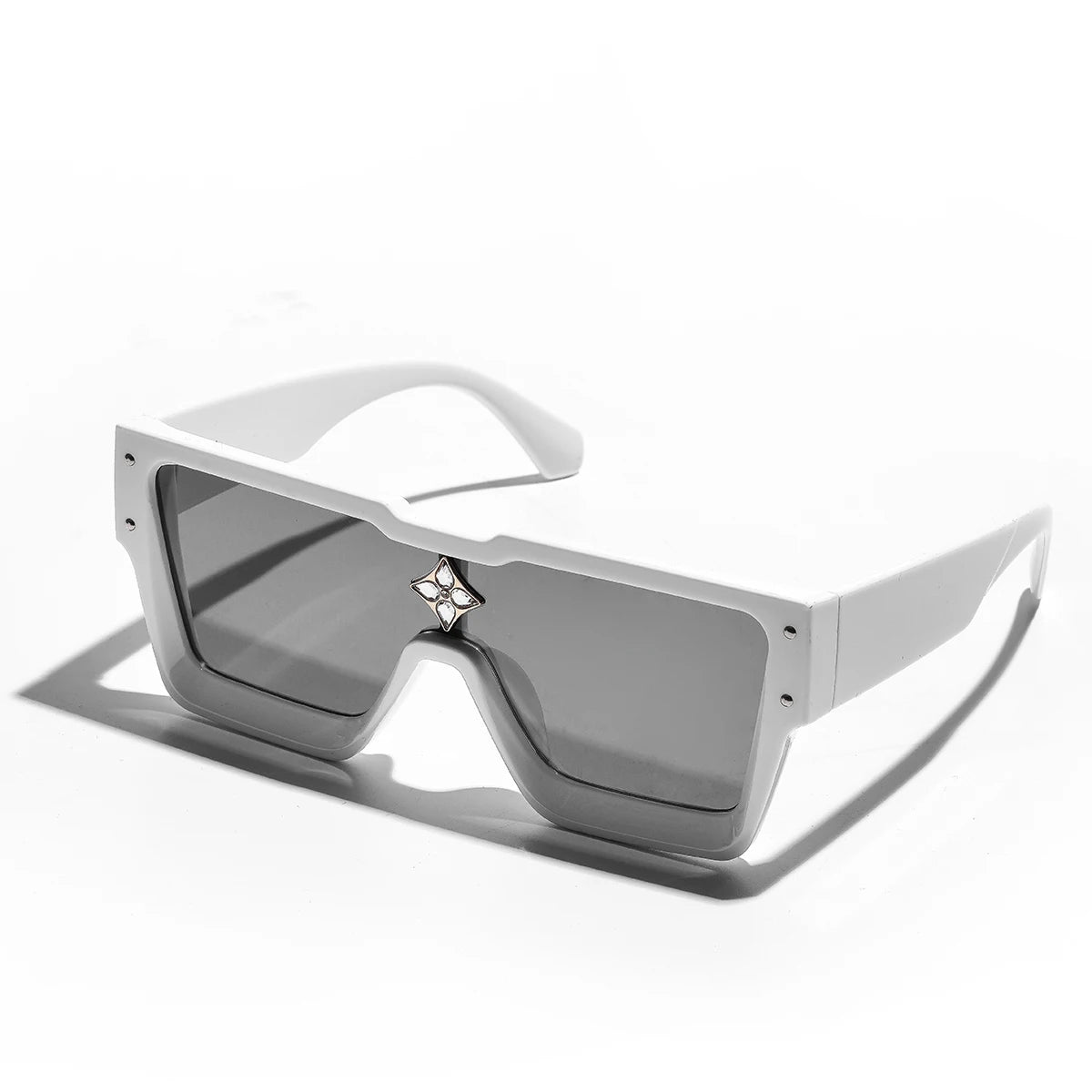 Ruiao Retro Black Millionaire Sunglasses – Luxury Square Designer Shades for Men & Women (2024)