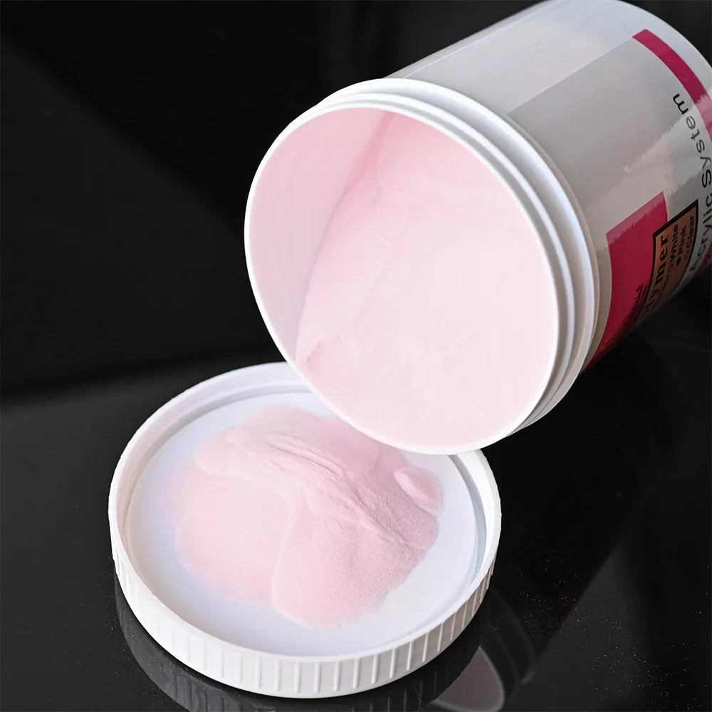 120ml EMA Polymer Acrylic Liquid & Powder - Pink Nail Builder for Dipping, Carving, Acrylic Powder, and Nail Tip Extensions