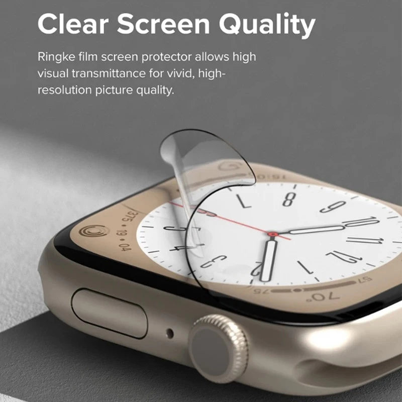 5-Pack Hydrogel Screen Protector for Apple Watch Series 1–9, Ultra 2 (40–49mm) – Full Coverage Film for Smartwatch