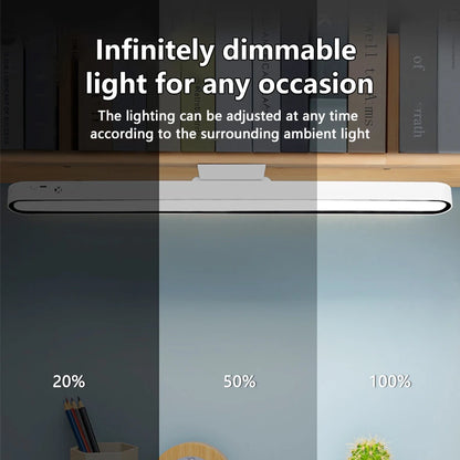 Remote Magnetic Desk Lamp – USB Rechargeable LED Table Light with Stepless Dimming for Reading & Study