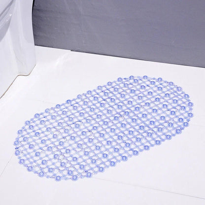 PVC Anti-Slip Bath Mat with Suction Cups – Soft Massage Shower Mat for Home Bathroom Safety