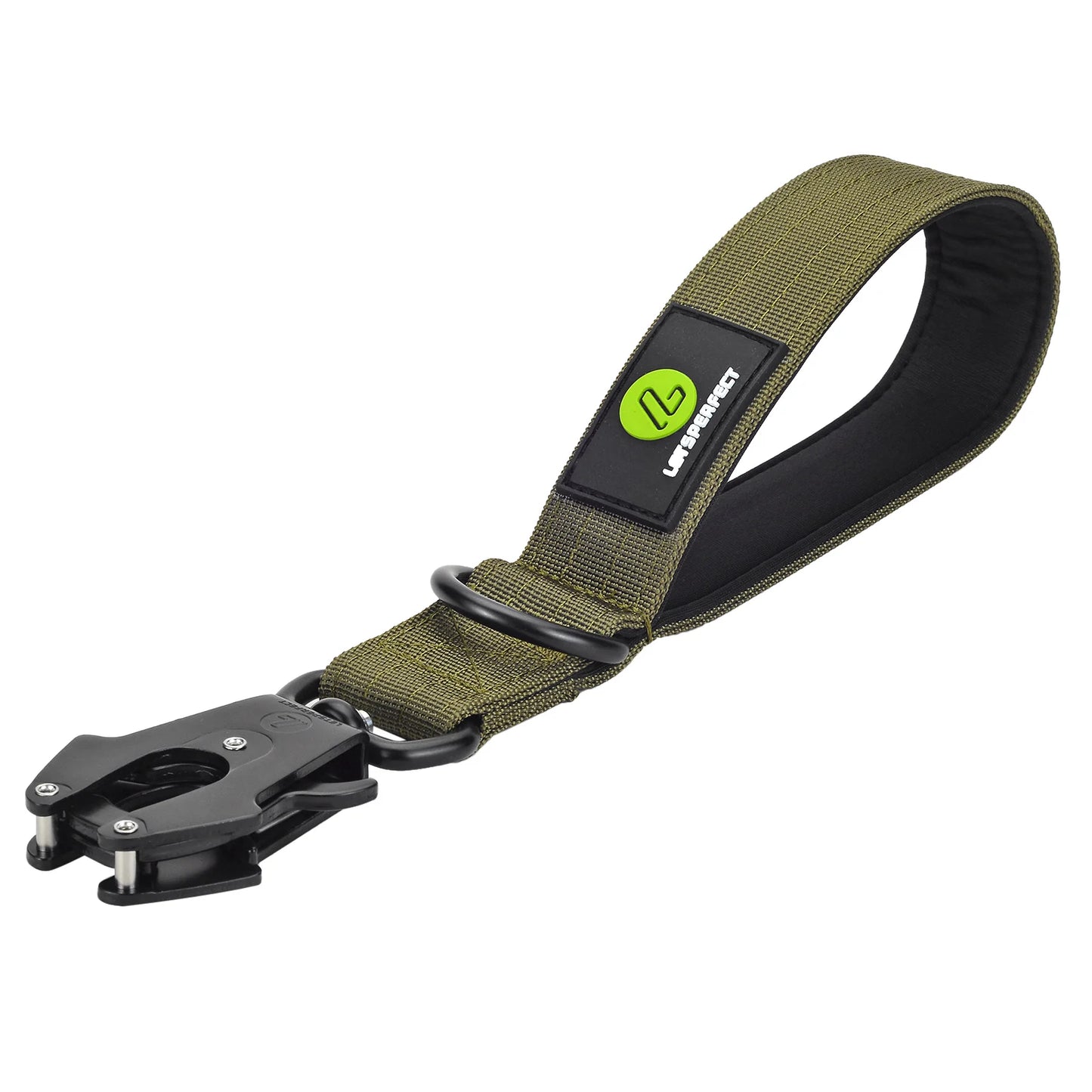 Heavy-Duty Nylon Dog Collar with Traffic Lead – Short Military-Style Leash with Metal Buckle for Large Dogs & Puppies
