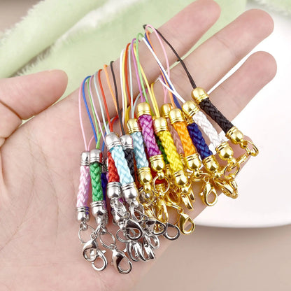 10Pcs Lanyard Strap Set - Lobster Clasp Rope Keychain Hooks Mobile Charms & Key Ring Accessories