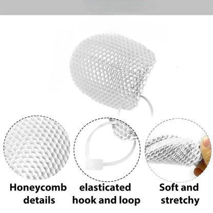 Honeycomb Exfoliating Shower Finger Caps - Breathable Skin Cleansing Scrubbers