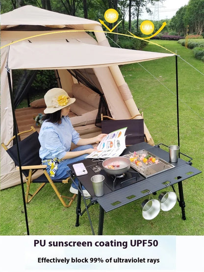 Lohascamping Large Camping Air Tent – Inflatable One-Touch Dome Shelter for 4-5 People, Family Hiking & Outdoor Use