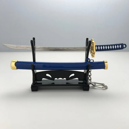 8 Styles Roronoa Zoro Samurai Sword Keychain – Katana Scabbard Keyring for Men & Women, Cosplay Toy Jewelry Gift