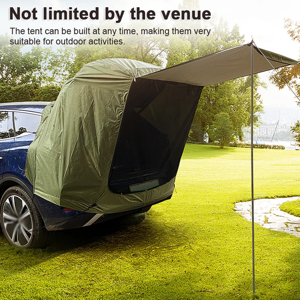 Outdoor Car Rear Tent – Picnic & Camping Canopy, Sunshine-Proof, Rain-Proof Car Rear Extension Tent