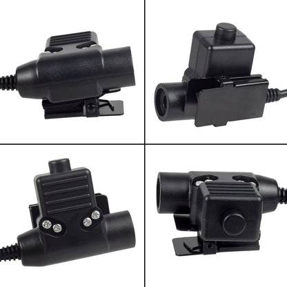 Tactical Bowman Elite II Headset – U94 PTT Communication Headphone for Kenwood & Baofeng UV-5R Radio Accessory