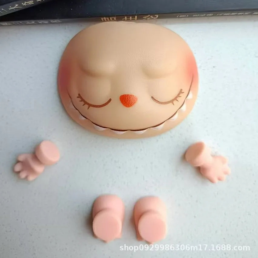 Hot Sell Labubu Plush Doll Accessories – PVC Face Changing Parts, Hands & Feet Replacement DIY Gifts