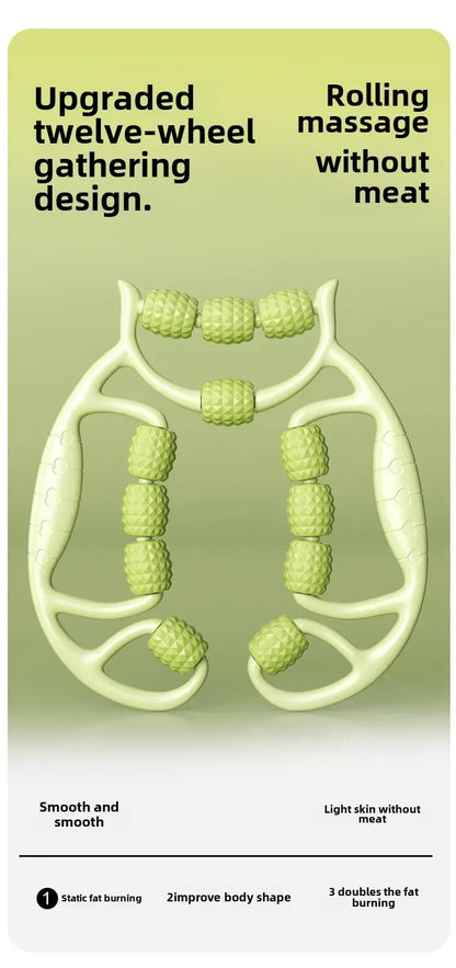 9/12/18-Round Circular Leg Massager – Muscle Stretching & Slimming Roller Clamp for Legs