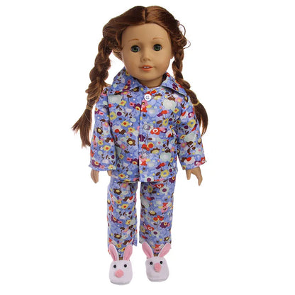 15-Style Doll Pajamas & Nightgowns – Cute Patterns for 18-Inch American & 43cm Born Dolls, Doll Accessories Toy