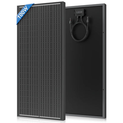 Rvpozwer N-Type Mono Solar Panel - 400W/200W/100W High Efficiency Waterproof Module for RV Marine Yacht Camping & Off Grid Power