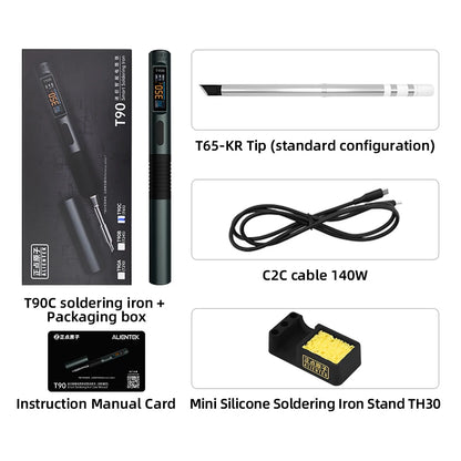 ALIENTEK T90 Soldering Iron – 140W High-Precision Temperature Control 80-450℃ Professional Repair Tool