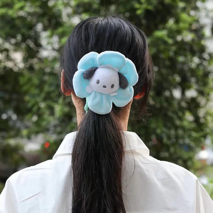 Sanrio Cartoon Plush Toys — Changeable Flower My Melody, Kuromi, Cinnamoroll, KT Cat & Purin Dog, Cute Anime Stuffed Doll