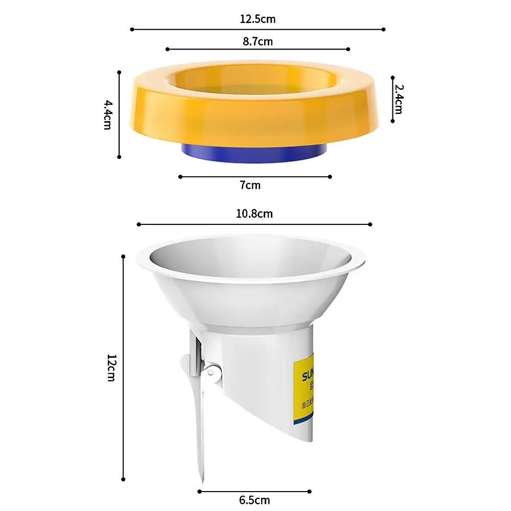 Universal Toilet Flange Ring – Anti-Leak Floor Outlet Seal for Closestool, Spill-Proof Toilet Bowl Drain Pipe