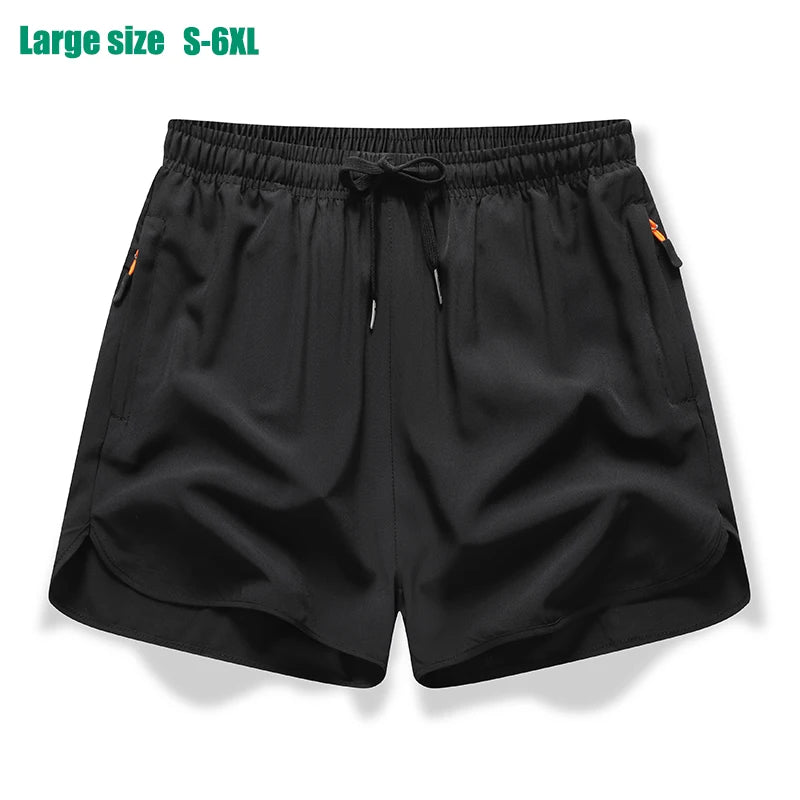 Men’s Ice Silk 3/4 Sports Shorts – Lightweight Quick Dry Running & Fitness Casual Sweat-Absorbing Outdoor Training Pants
