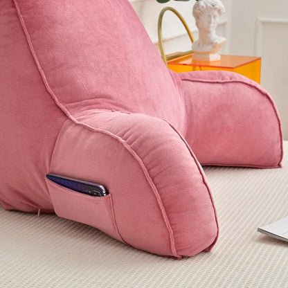 Ultra Soft Memory Foam Reading Pillow – Office & Sofa Back Cushion, Lumbar Support for Bedside & Backrest Relief