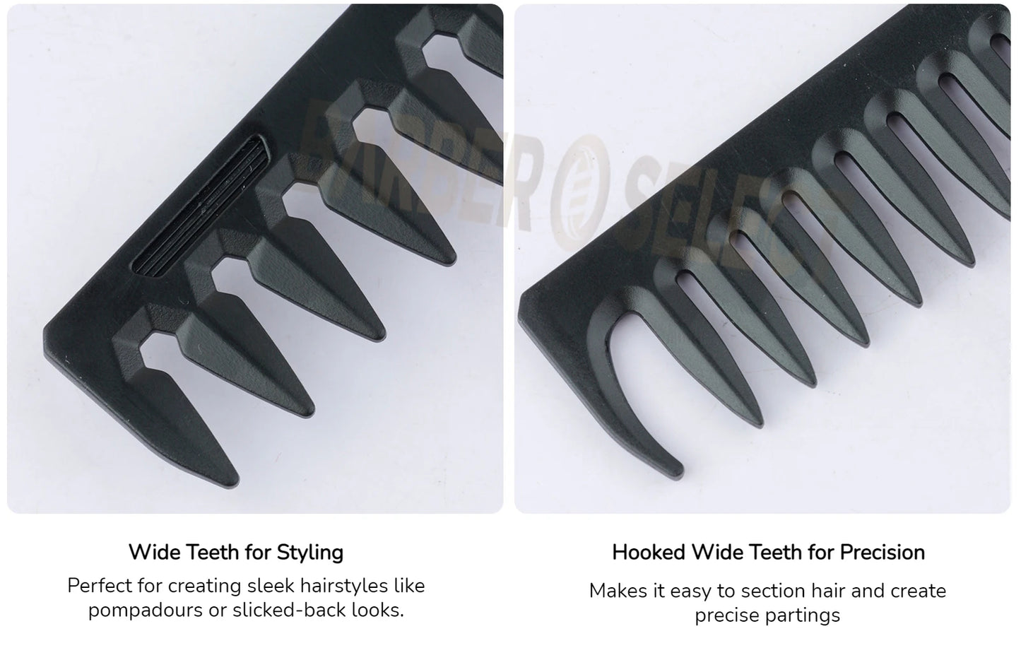 Newest 1/2/3-in-1 Portable Folding Comb – Wide Tooth Barber Clipper, Mini Beard & Hair Combing Styling Tool
