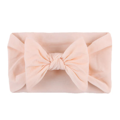 Baby Girls Rabbit Ear Bow Headband – Soft Knot Hairband for Newborns, Infants & Toddlers Photo Props