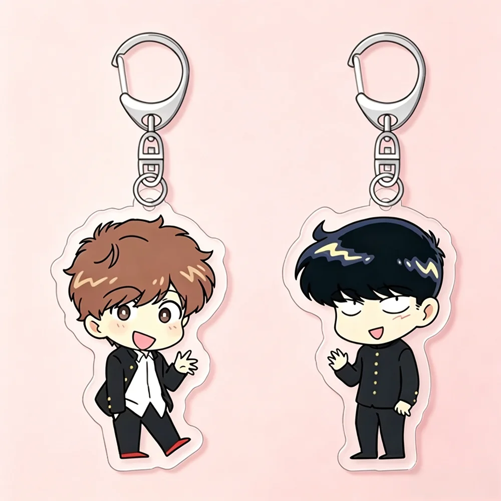Anime Go For It Nakamura-kun Acrylic Keychains - Octopus & Crab Keyring Desk & Car Decorations