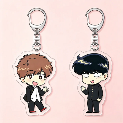 Anime Go For It Nakamura-kun Acrylic Keychains - Octopus & Crab Keyring Desk & Car Decorations