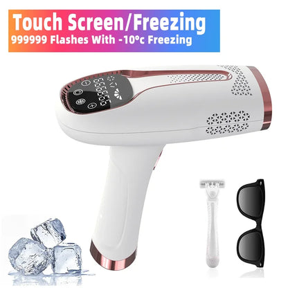 IPL Laser Hair Removal Device – 999,999 Flashes Painless Epilator for Women, Permanent At-Home Bikini & Body Hair Removal