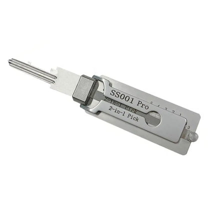 Stainless Steel Key Decoder Tool — Precision Hook & O-Ring Pickup Repair Kit