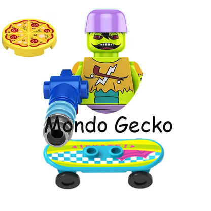 Ninja Turtles Building Block Action Figures – Leonardo, Raphael, Michelangelo, Donatello, Shredder & Splinter Cartoon Movie Toy Set
