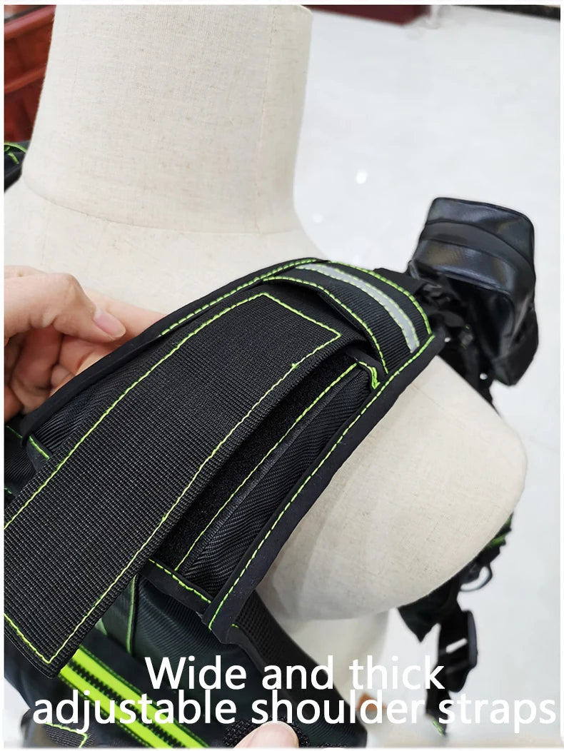 Multi-Functional Life Jacket Vest for Outdoor Fishing – Safety Vest with Storage Pockets & Buoyant Materials