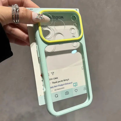 Candy Color Transparent Shockproof iPhone Case - Ultra Slim Clear Protective Cover for iPhone 17 16 15 Pro Max 14 Plus 11 12 13