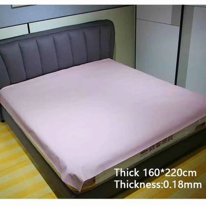 Waterproof PVC Bed Flat Sheet Mattress Cover – Urine & Oil Proof Spa Pad for Queen King Adult Massage Mat Cushion