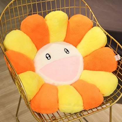 40/60cm Sunflower Plush Pillow — Soft Flower Cushion for Sofa, Bed & Room Decor, Kawaii Gift