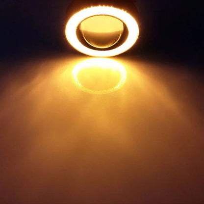 2.5 Inch Angel Eyes Halo Ring - 12V LED Fog Light Headlight Bulb & COB DRL for Car Modification