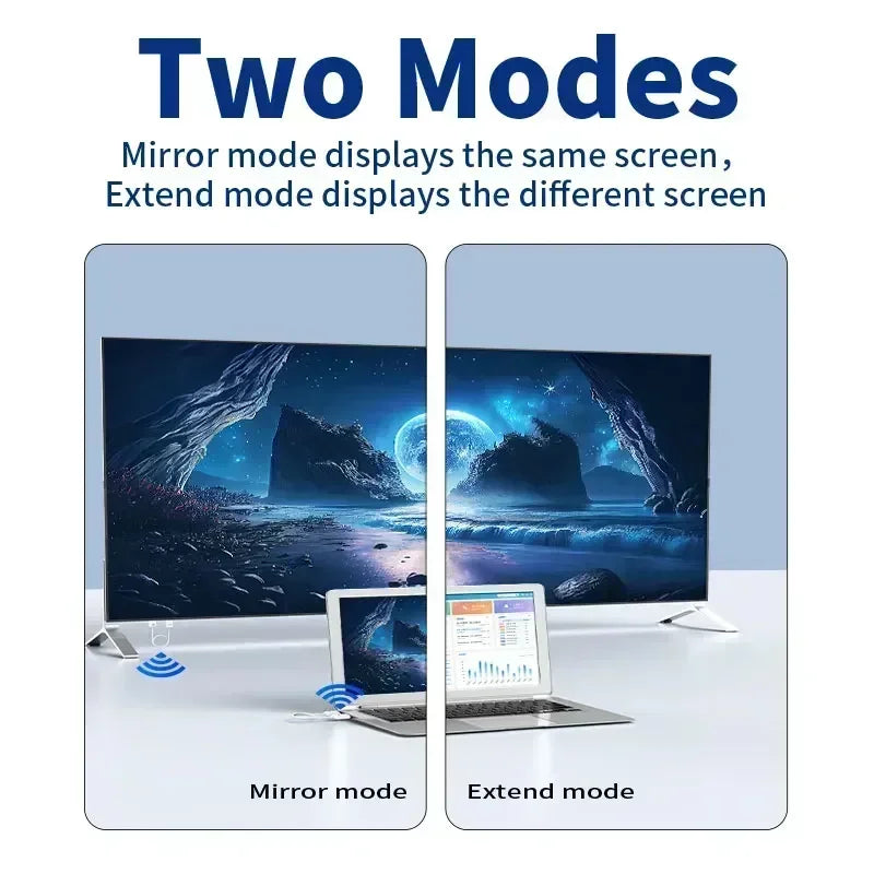 30M Wireless HDMI Video Transmitter & Receiver – Screen Mirror Adapter for Camera, PC to TV